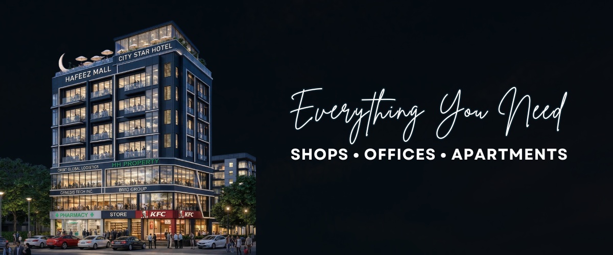 Hafeez Mall Night Render